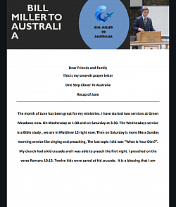 June Prayer Letter
